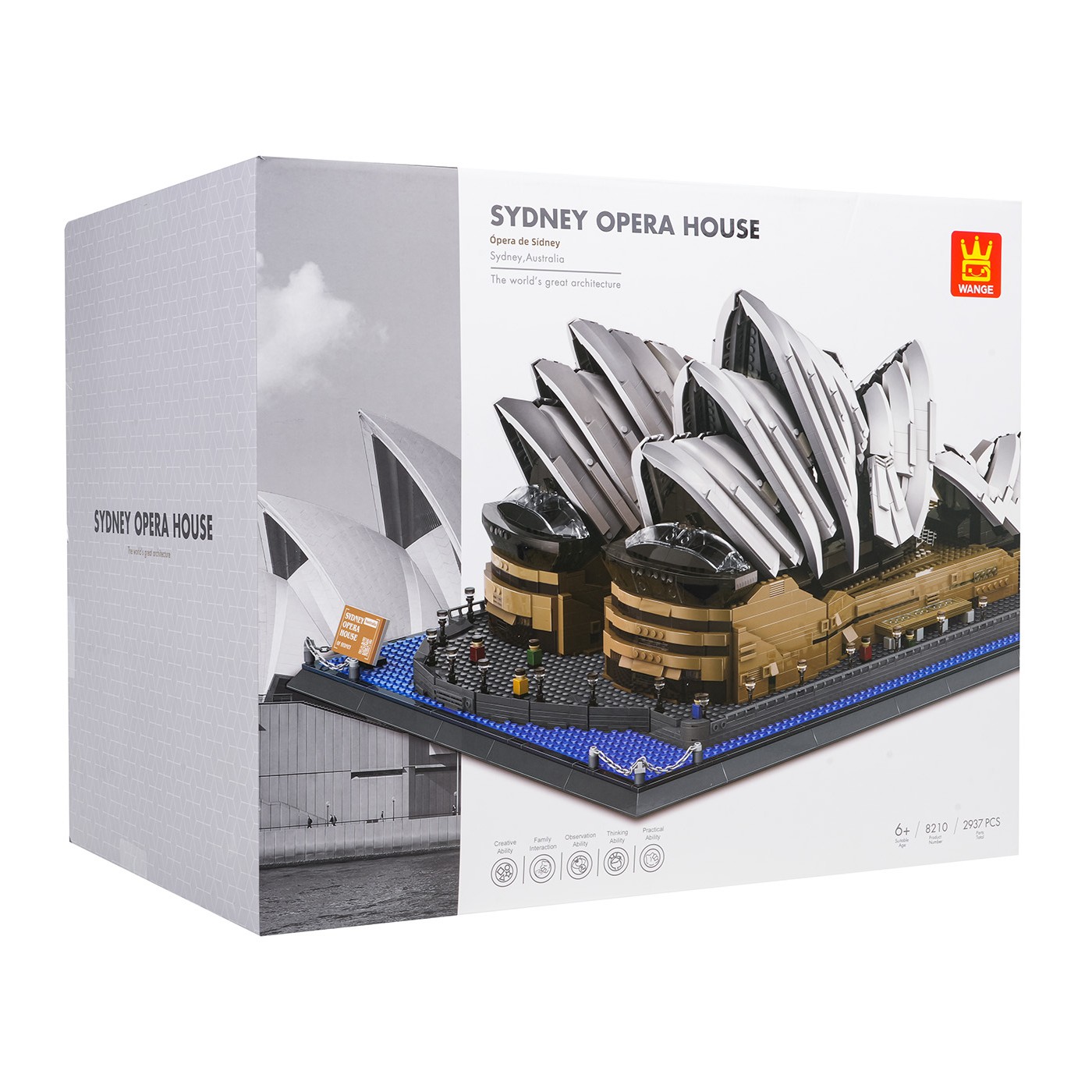 Stavebnice Sydney Opera House, 2937 dílků.
