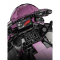 Sada stavebních kostek Motocyklový závodník, růžová, 2066 dílků.