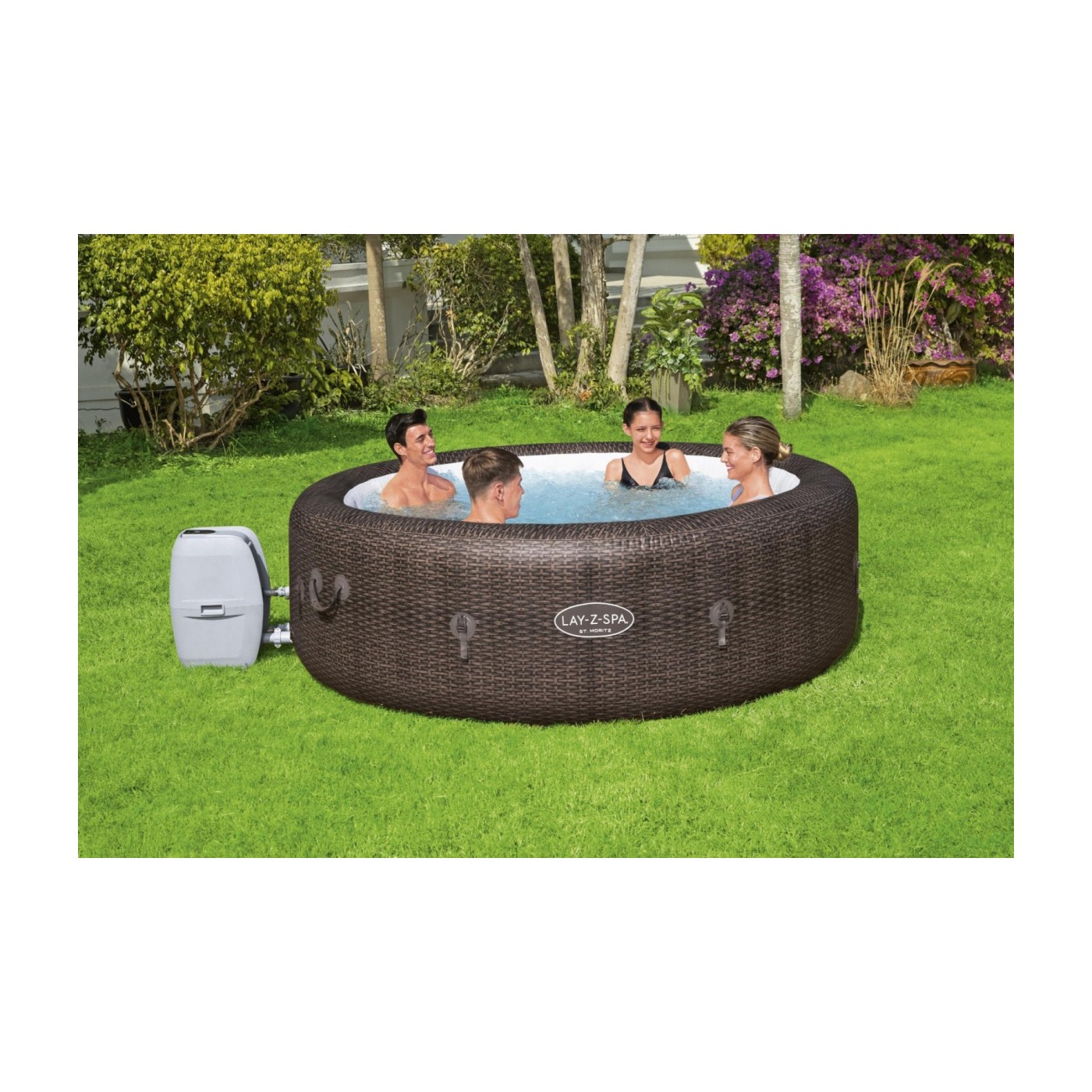 ST Moritz Lay-Z-Spa AirJet Jacuzzi Home BESTWAY 7místný filtr čerpadla