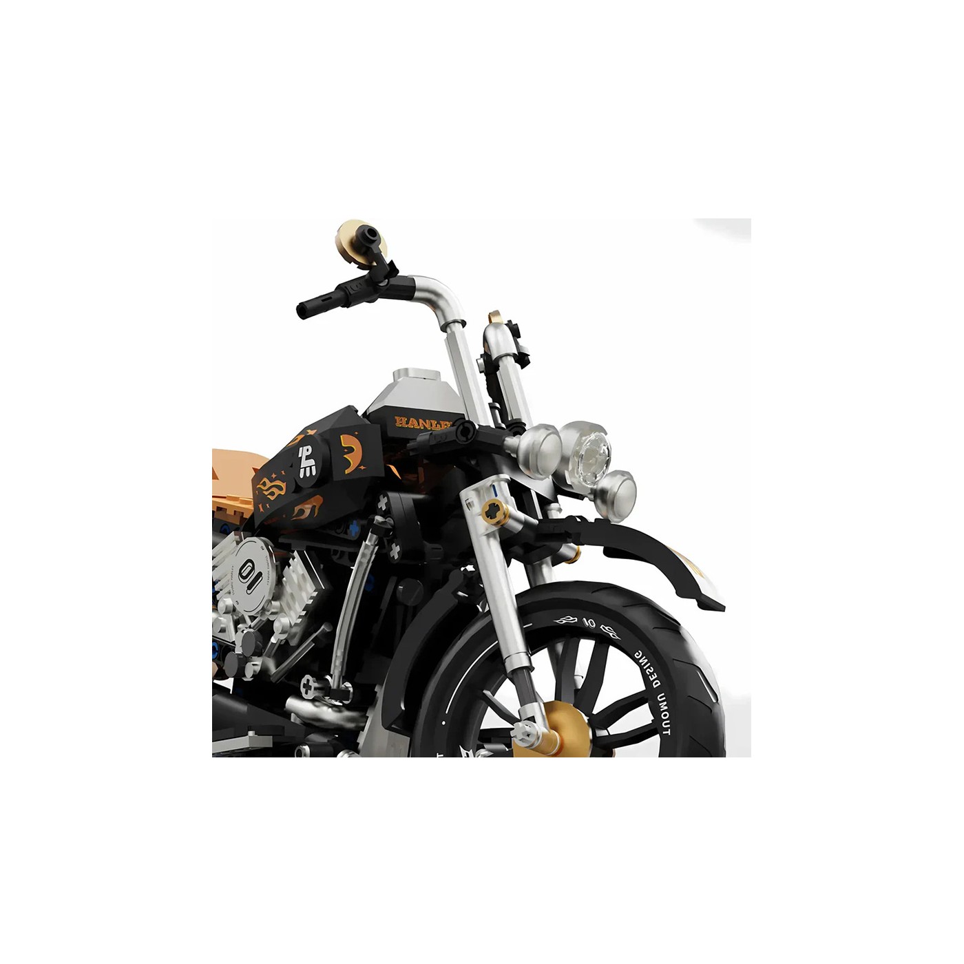 Sada motocyklových kostek černá 455dílná.