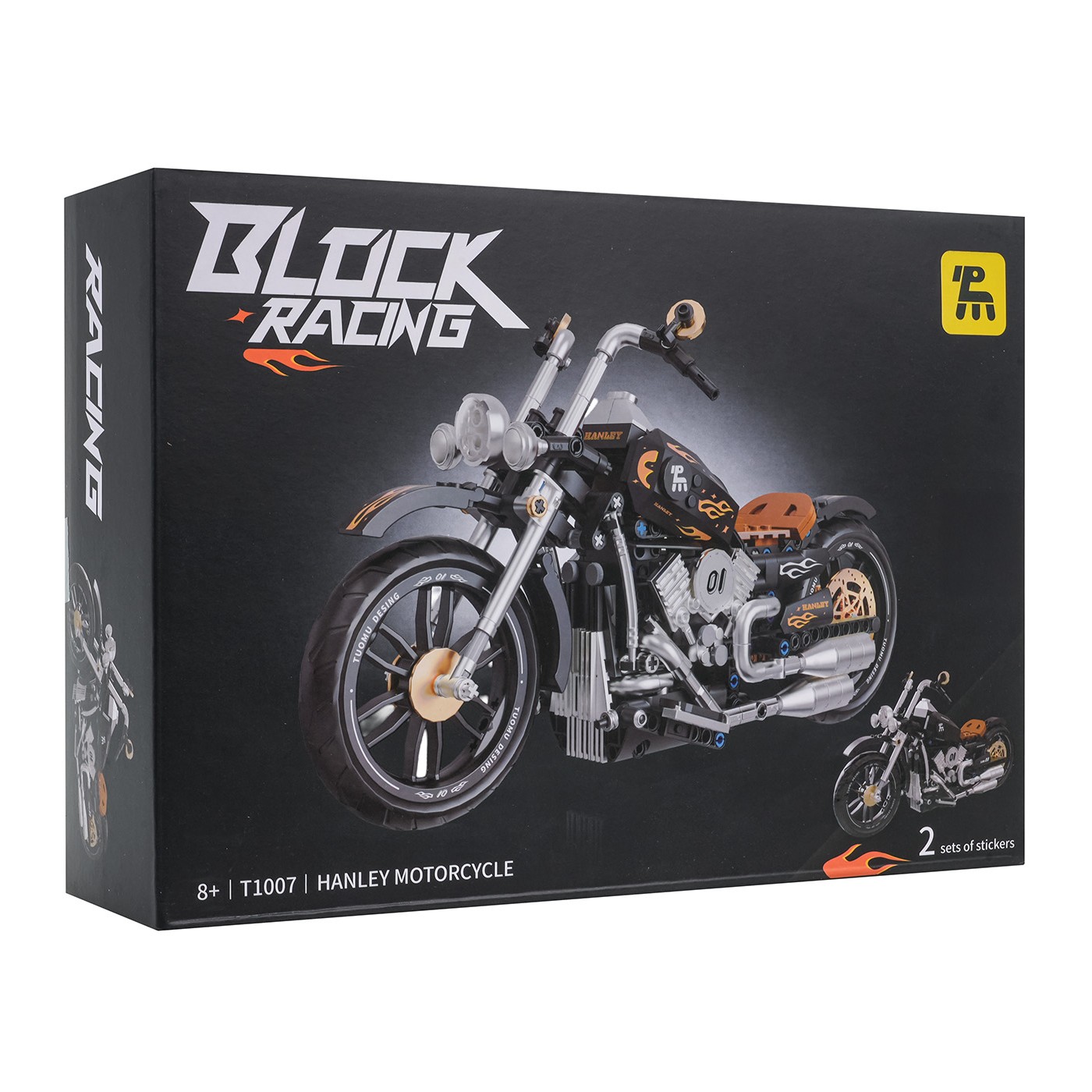 Sada motocyklových kostek černá 455dílná.