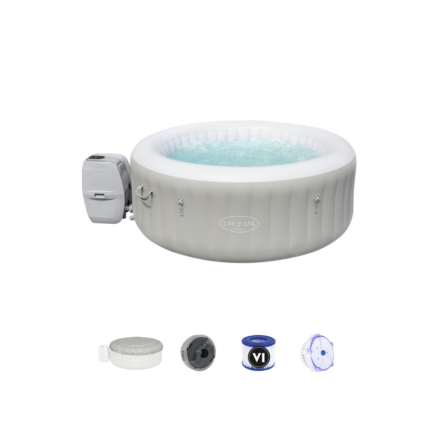 Tahiti Lay-Z-Spa Nafukovací Spa BESTWAY 4místný kryt filtru čerpadla
