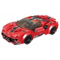 Sada stavebních bloků červené sportovní auto R/C