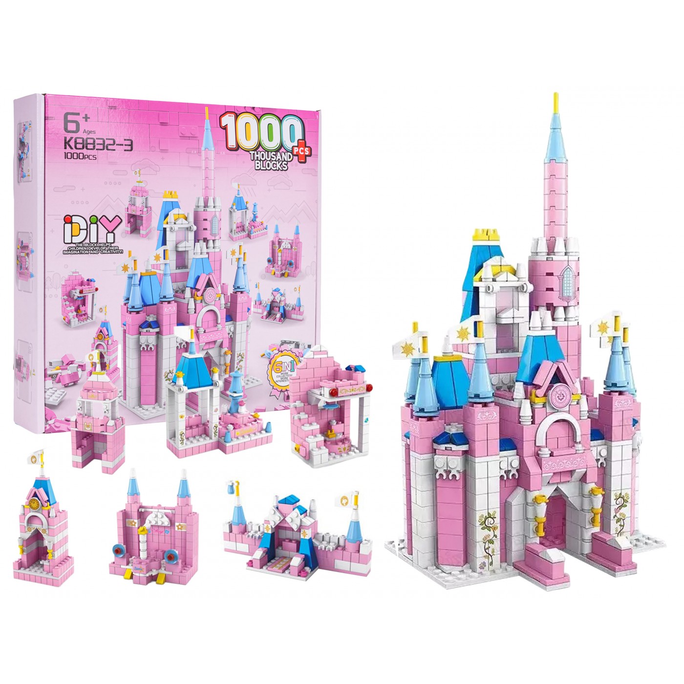 1000 dílná stavebnice Princezna Castle