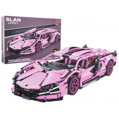 Bloky do sportovních aut Růžové 1280ks.