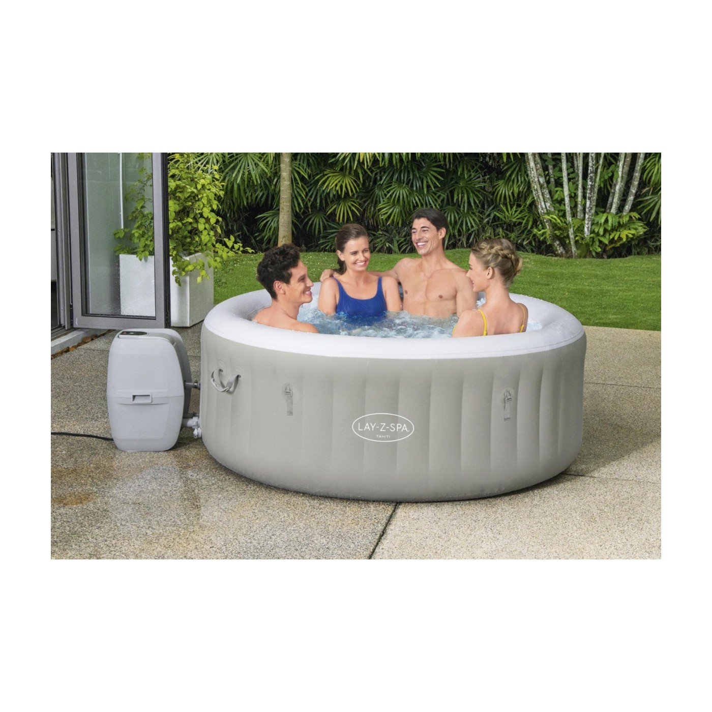 Tahiti Lay-Z-Spa Nafukovací Spa BESTWAY 4místný kryt filtru čerpadla
