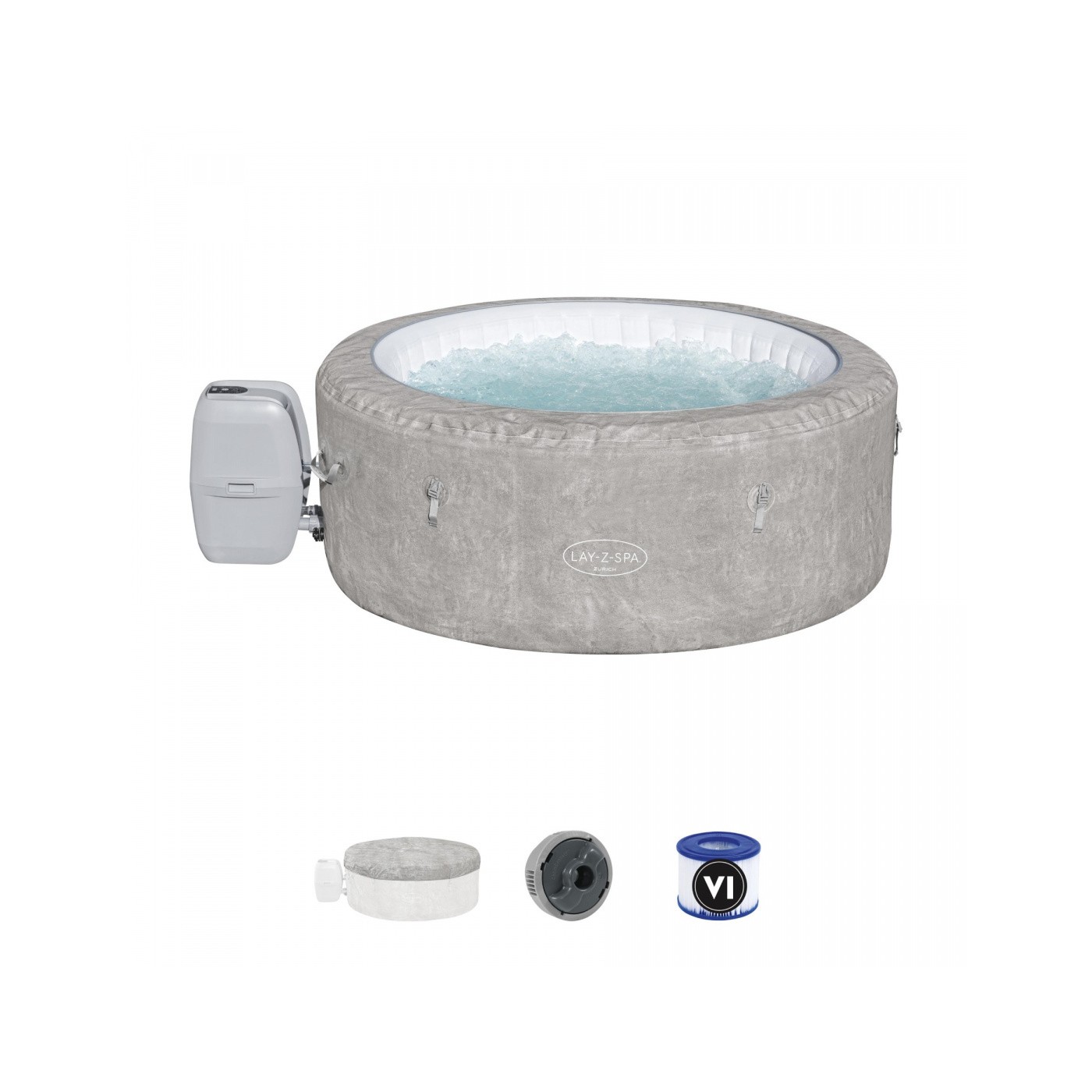 Curych Lay-Z-Spa AirJet Spa Celoroční BESTWAY 4místné + čerpadlo + EnergySense