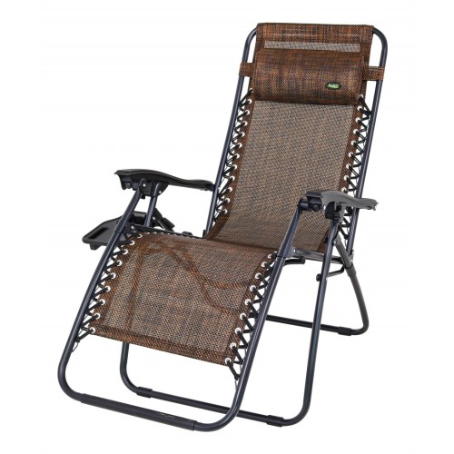 Lezak pro zahradu a pláž Chocolate Headboard Stojan Nastavení sklonu