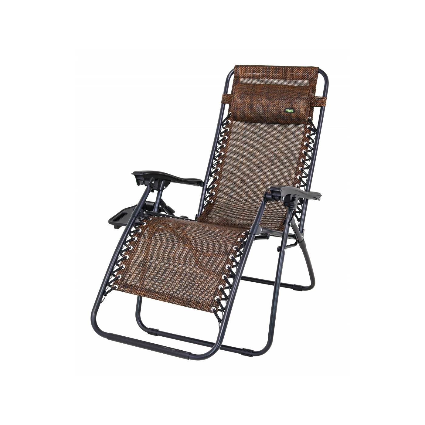 Lezak pro zahradu a pláž Chocolate Headboard Stojan Nastavení sklonu