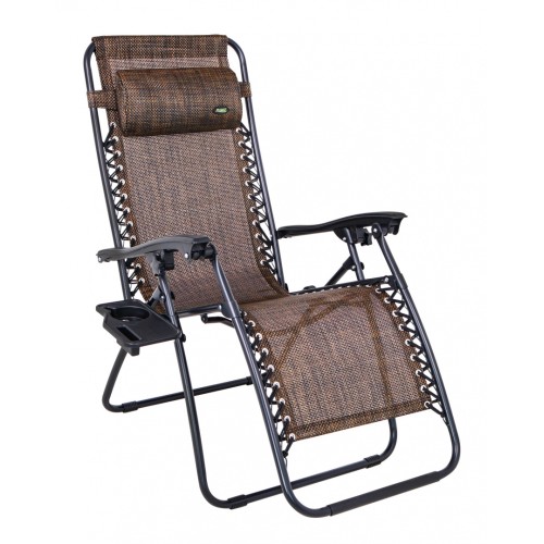 Lezak pro zahradu a pláž Chocolate Headboard Stojan Nastavení sklonu