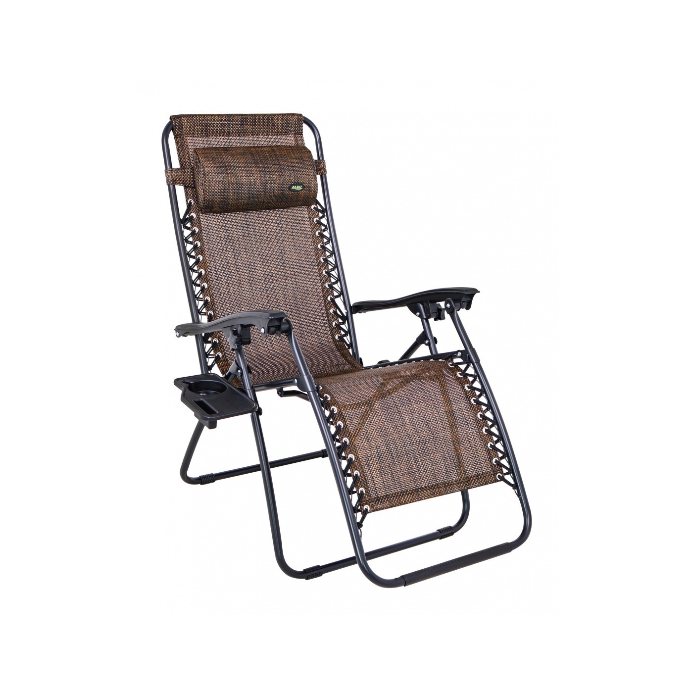 Lezak pro zahradu a pláž Chocolate Headboard Stojan Nastavení sklonu