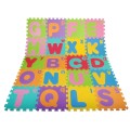 Pěnové puzzle Dětská písmena 3+ EVA pěna + velká malá písmena abeceda + podlahová rohož