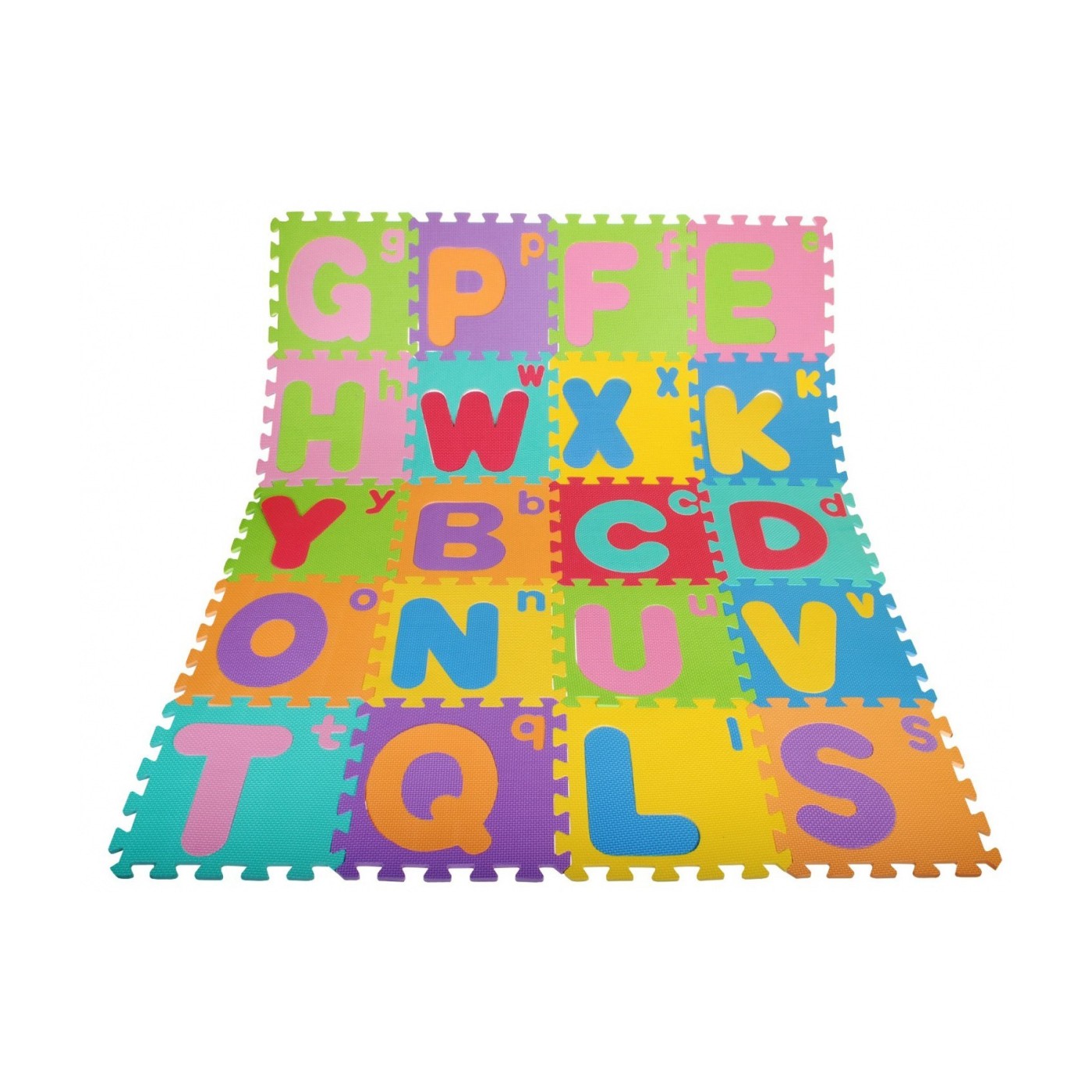 Pěnové puzzle Dětská písmena 3+ EVA pěna + velká malá písmena abeceda + podlahová rohož