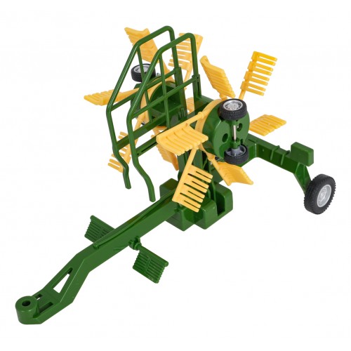 copy of Červený R/C traktor s Traktor + hrábě na dálkové ovládání 1:24 Červený