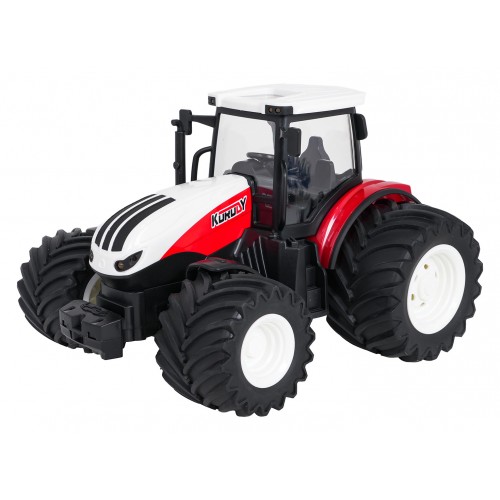copy of Červený R/C traktor s Traktor + hrábě na dálkové ovládání 1:24 Červený