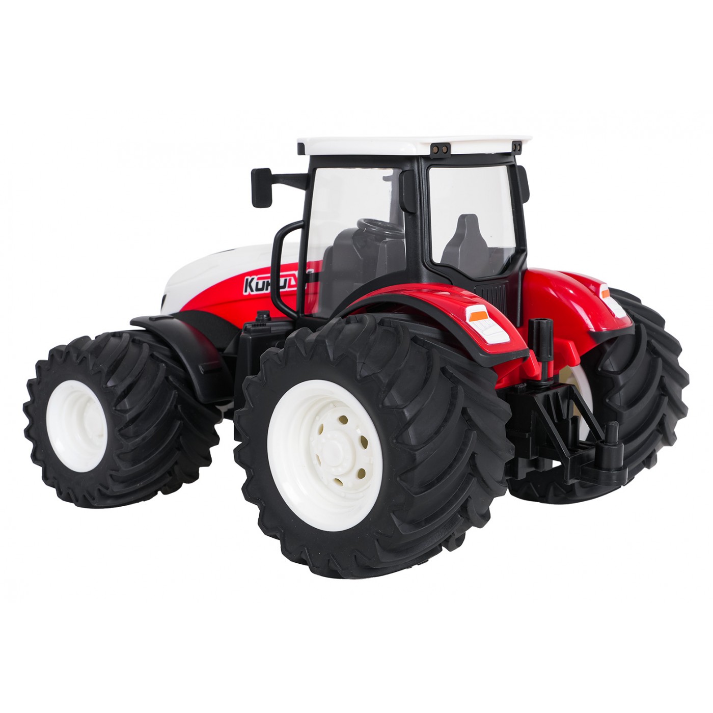 copy of Červený R/C traktor s Traktor + hrábě na dálkové ovládání 1:24 Červený