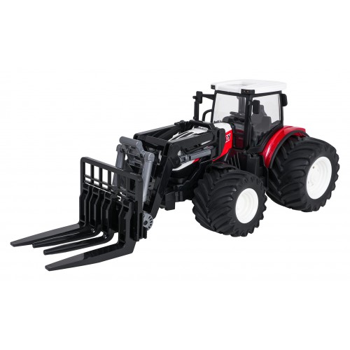 R/C červený traktor s turem