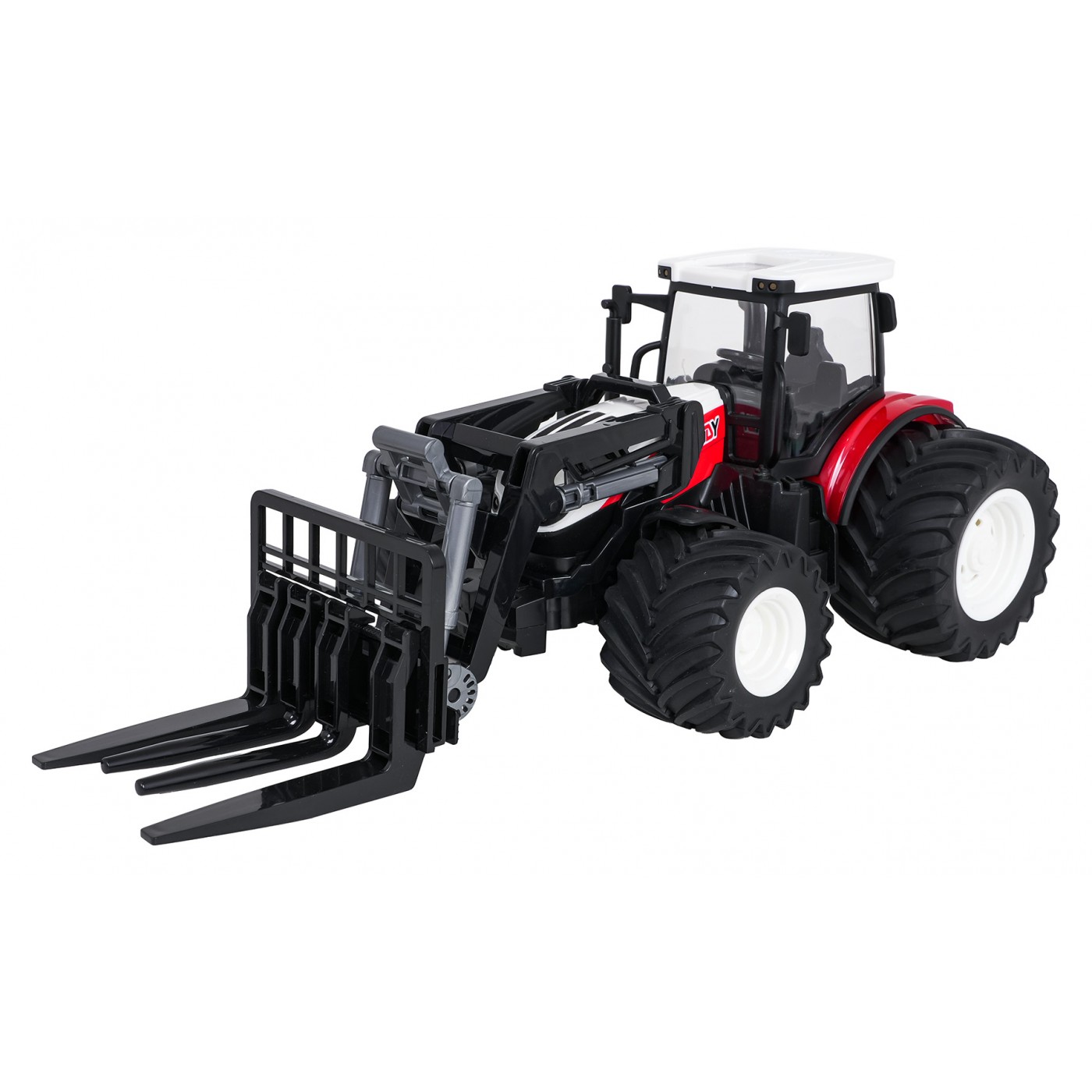 R/C červený traktor s turem