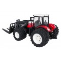 R/C červený traktor s turem