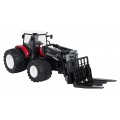 R/C červený traktor s turem