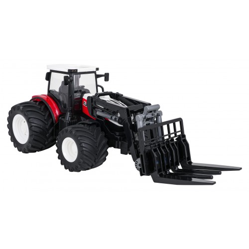 R/C červený traktor s turem