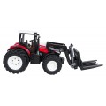 R/C červený traktor s turem