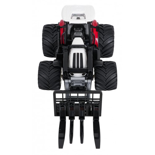 R/C červený traktor s turem