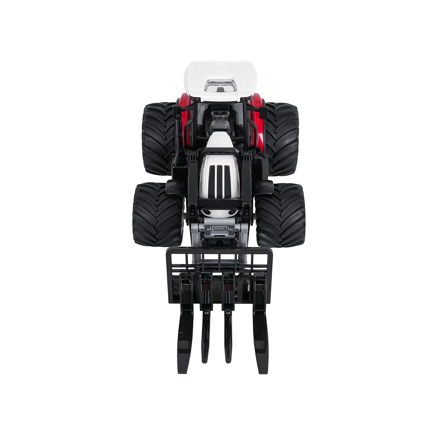 R/C červený traktor s turem