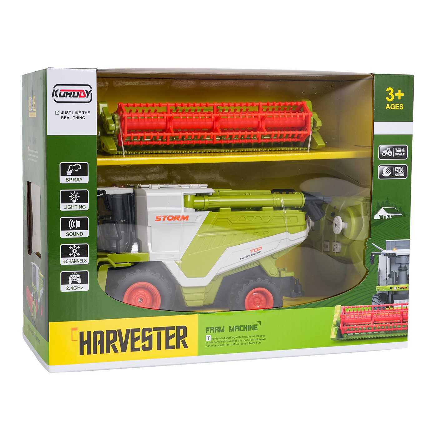 copy of Červený R/C traktor s nakladačem