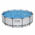 Steel Pro MAX Rack Pool 366x100 Šedý 12ft BESTWAY 4v1 + Pumpa Filtr + Žebřík
