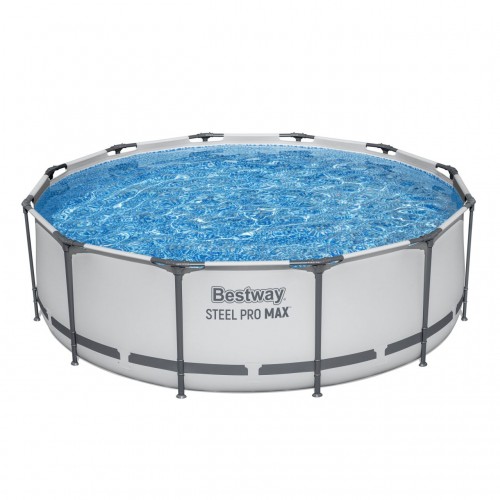 Steel Pro MAX Rack Pool 366x100 Šedý 12ft BESTWAY 4v1 + Pumpa Filtr + Žebřík