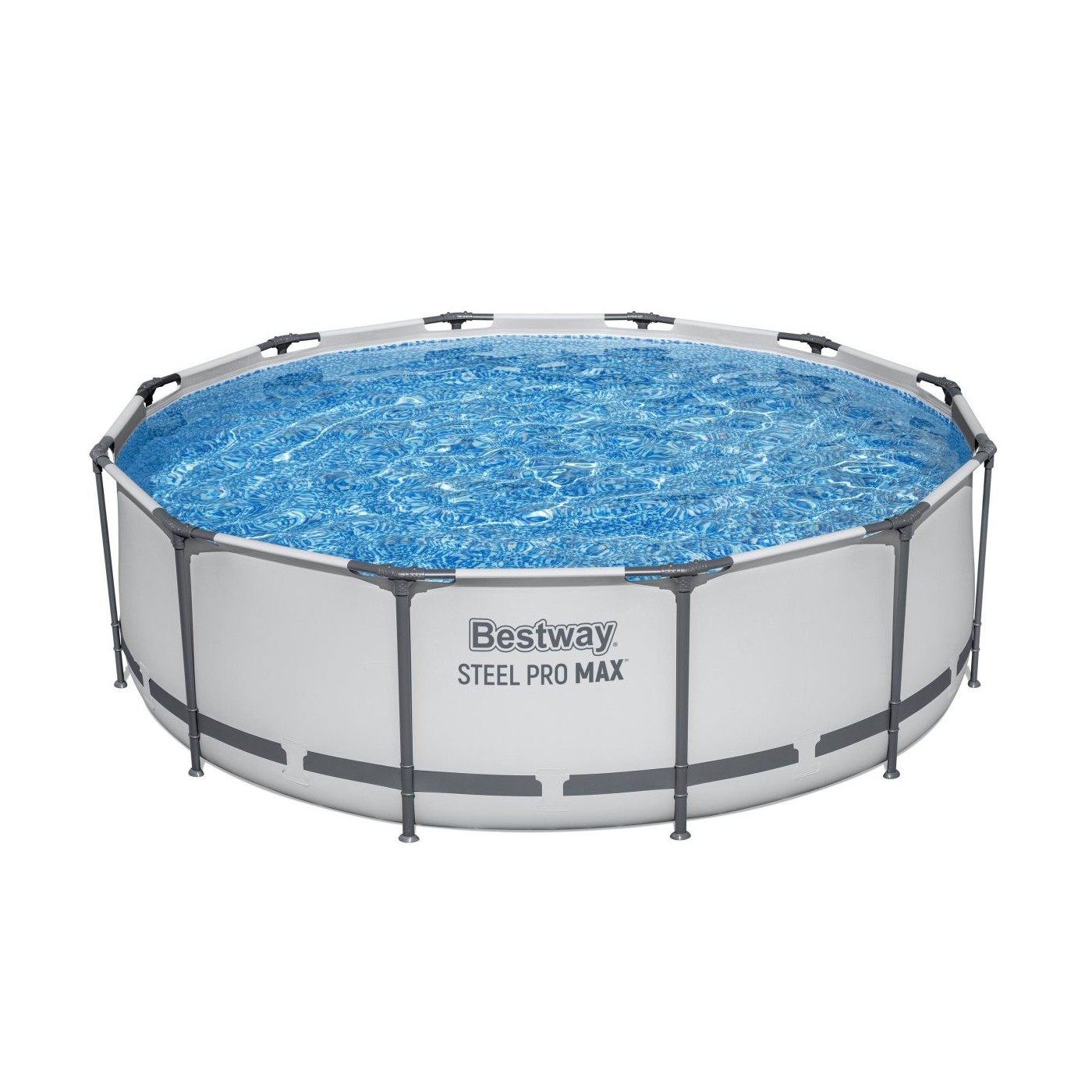 Steel Pro MAX Rack Pool 366x100 Šedý 12ft BESTWAY 4v1 + Pumpa Filtr + Žebřík