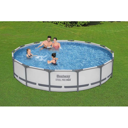 Steel Pro MAX Rack Pool 427x84 14 stop BESTWAY 3v1 + čerpadlo + filtr II
