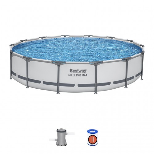 Steel Pro MAX Rack Pool 427x84 14 stop BESTWAY 3v1 + čerpadlo + filtr II