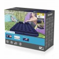 Nafukovací matrace na spaní pro 2 osoby BESTWAY 203x152x22cm Queen Flocked + čerpadlo + 2 polštáře