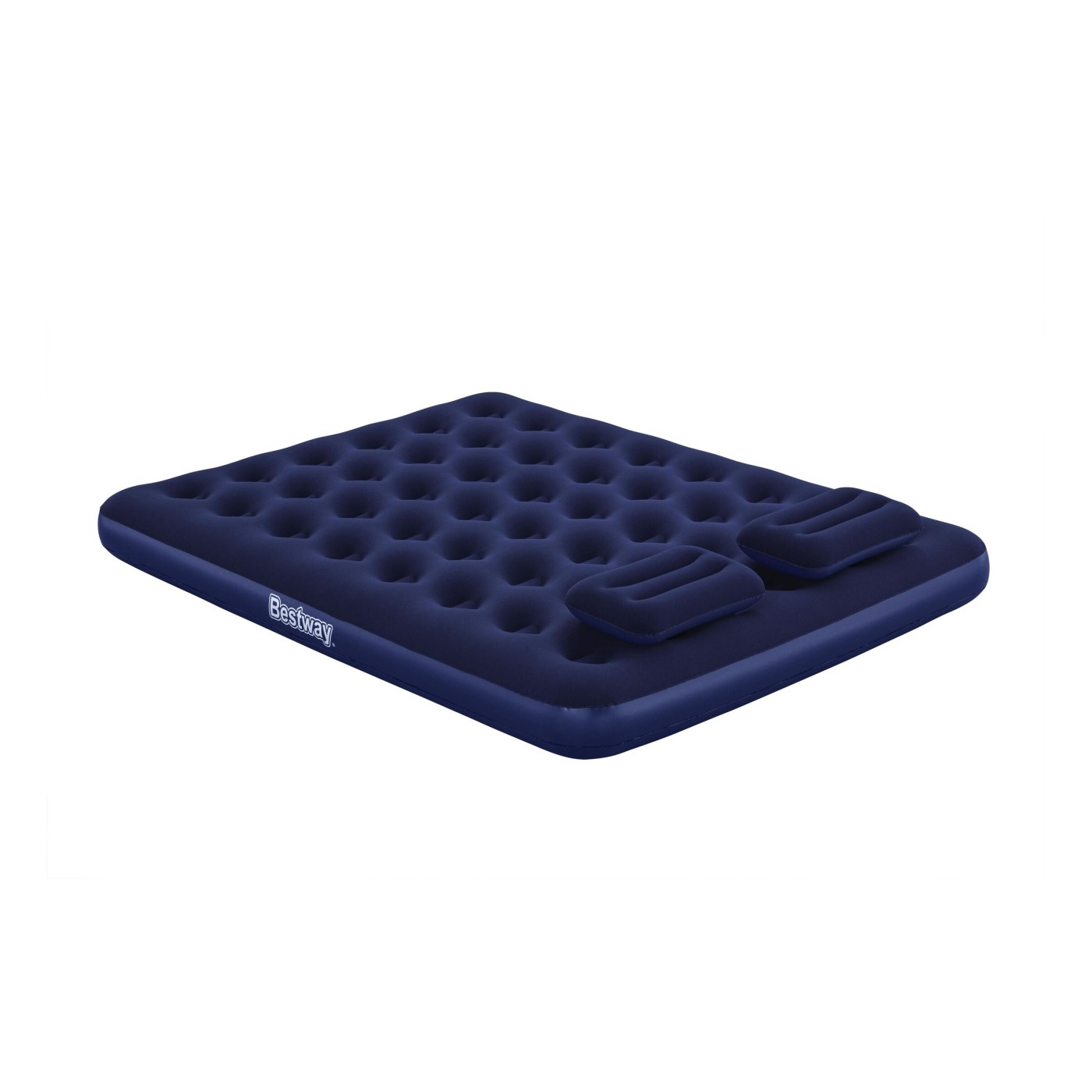 Nafukovací matrace na spaní pro 2 osoby BESTWAY 203x152x22cm Queen Flocked + čerpadlo + 2 polštáře