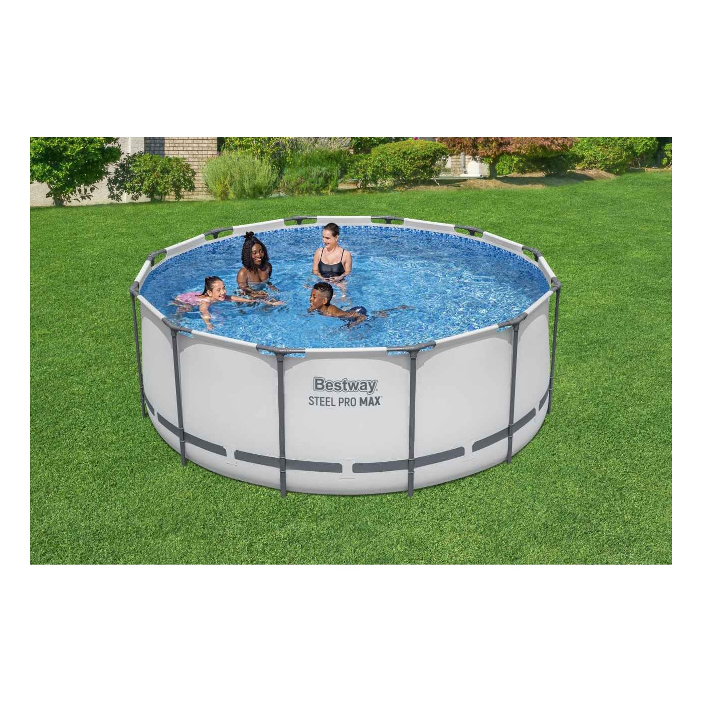 Steel Pro MAX Rack Pool 366x122 12ft BESTWAY 5v1 + Pumpa Filtr + Žebřík