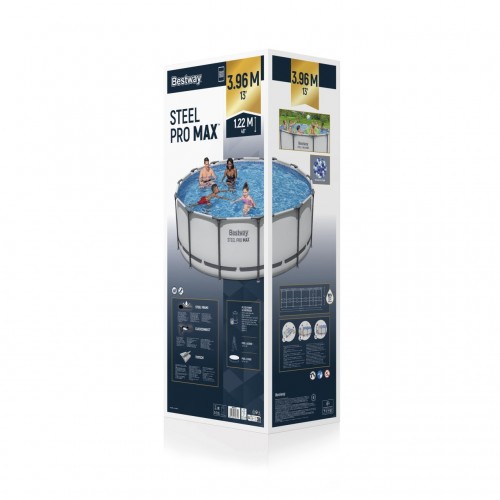 Steel Pro MAX Ocelový bazén 396x122 13ft BESTWAY 5v1 + Příslušenství