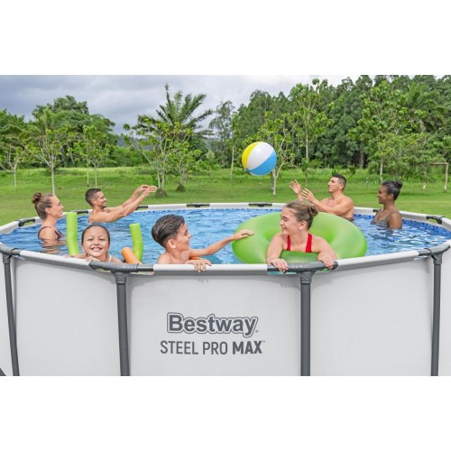 Steel Pro MAX Ocelový bazén 396x122 13ft BESTWAY 5v1 + Příslušenství