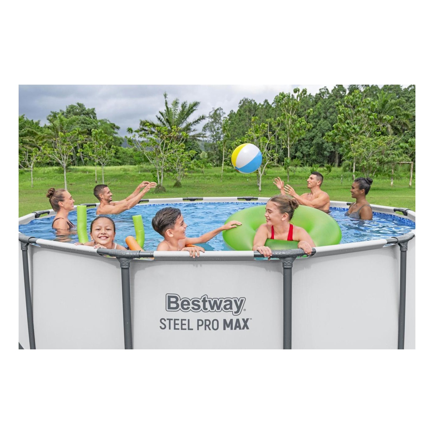 Steel Pro MAX Ocelový bazén 396x122 13ft BESTWAY 5v1 + Příslušenství