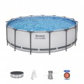 Steel Pro MAX 457x122 15 stop BESTWAY 5v1 Rackový bazén + příslušenství