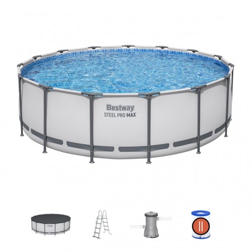 Steel Pro MAX 457x122 15 stop BESTWAY 5v1 Rackový bazén + příslušenství