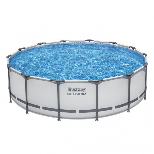 Steel Pro MAX Rack Pool 427x107 Šedá 14 stop BESTWAY 5v1 + Příslušenství