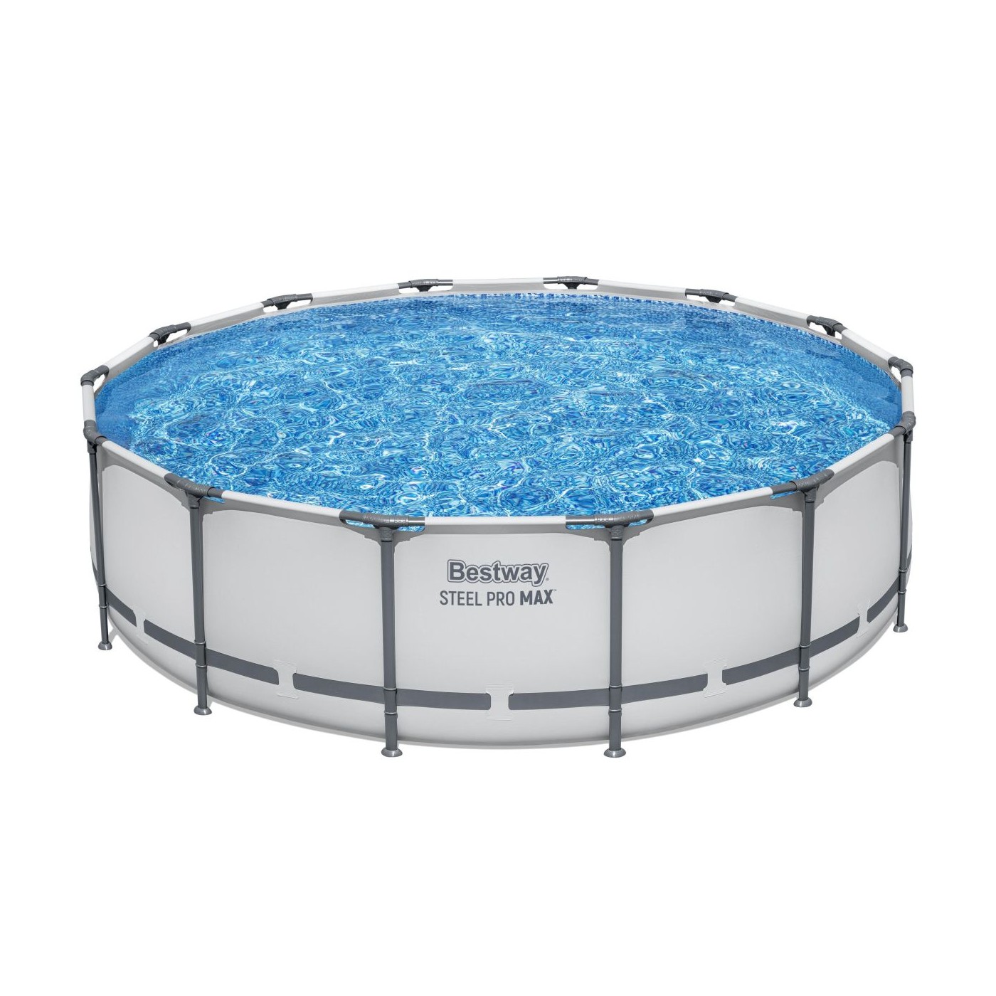 Steel Pro MAX Rack Pool 427x107 Šedá 14 stop BESTWAY 5v1 + Příslušenství