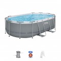 rámový bazén Power Steel 427x250x100 14x8FT BESTWAY 6v1 + Příslušenství