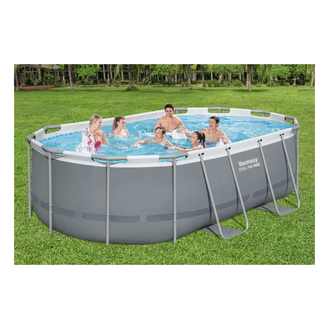 rámový bazén Power Steel 427x250x100 14x8FT BESTWAY 6v1 + Příslušenství