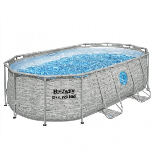 Power Steel Swim Vista Rack bazén s oknem 427x250x100 14x8FT BESTWAY 7V1
