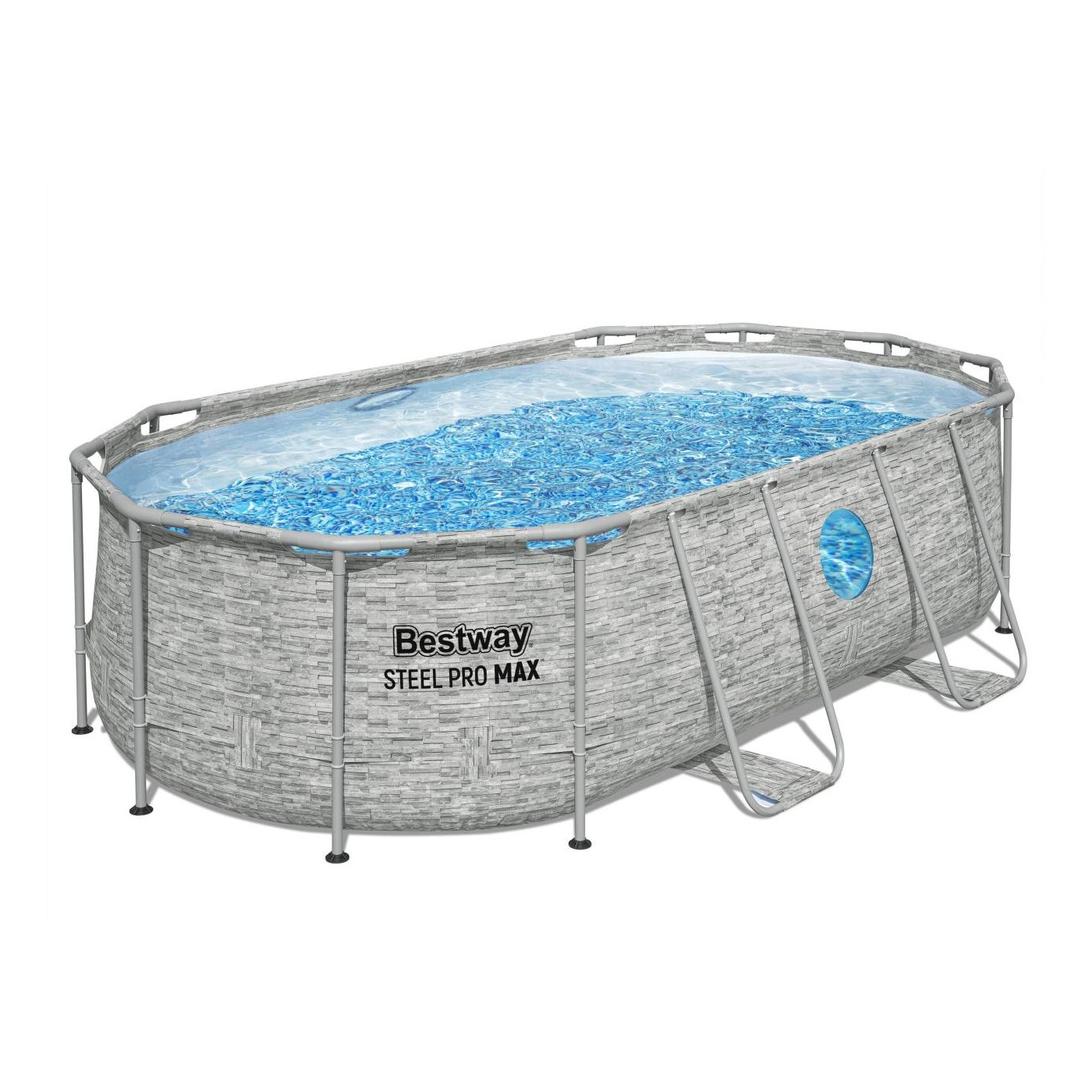 Power Steel Swim Vista Rack bazén s oknem 427x250x100 14x8FT BESTWAY 7V1