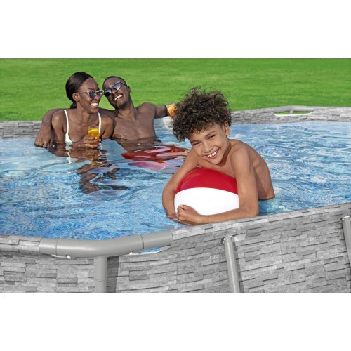 Power Steel Swim Vista Rack bazén s oknem 427x250x100 14x8FT BESTWAY 7V1