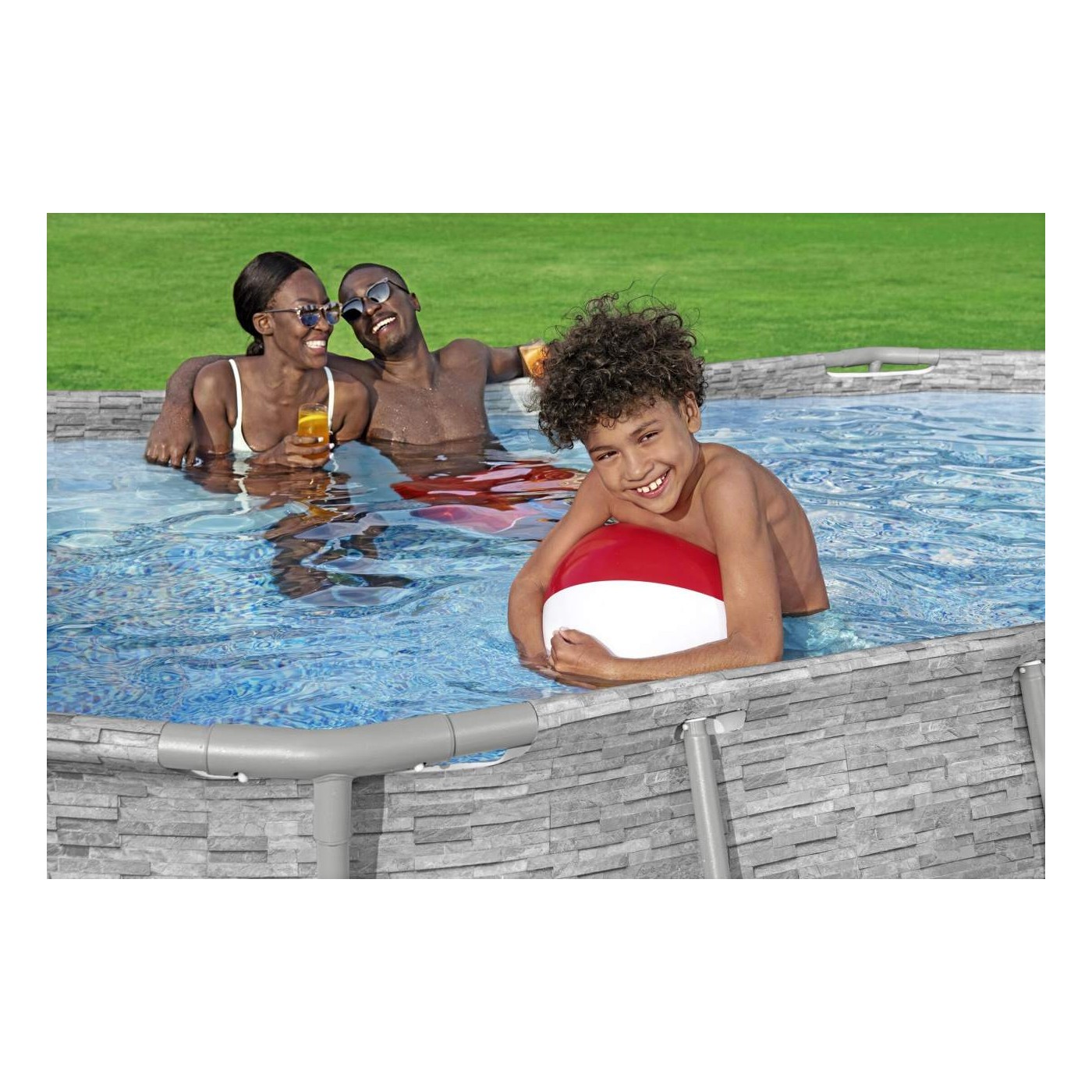 Power Steel Swim Vista Rack bazén s oknem 427x250x100 14x8FT BESTWAY 7V1